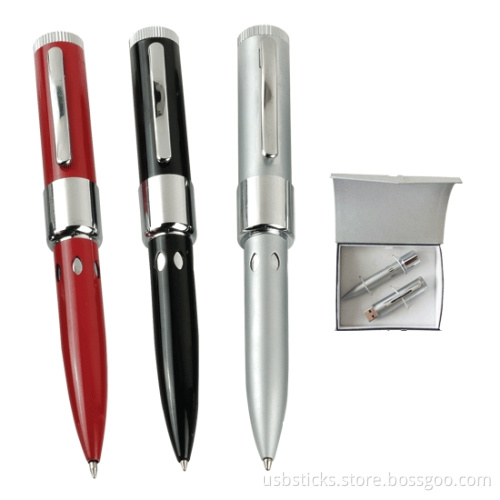 Metal ball pen built-in USB Pen Drive from 1GB to 32GB